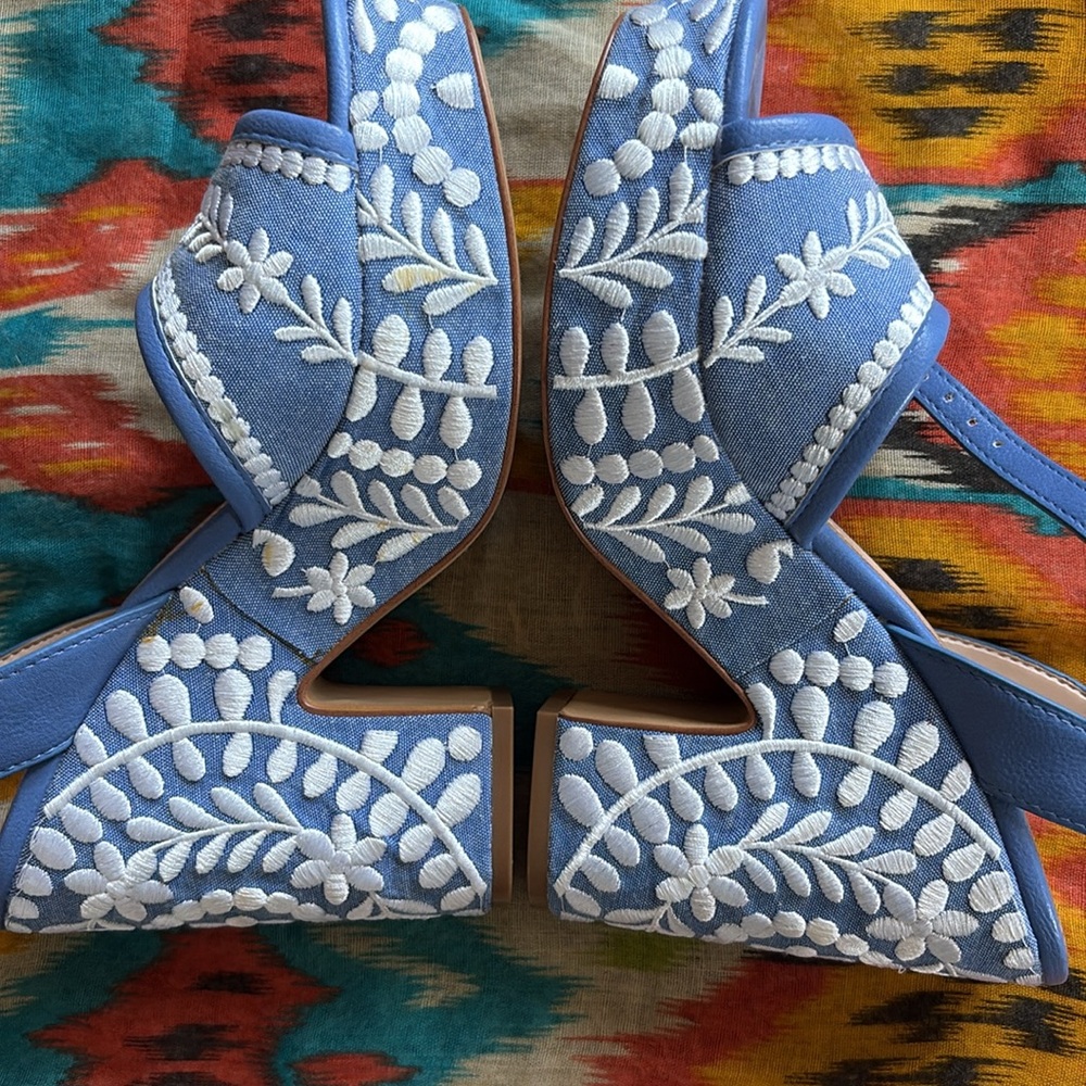 Aldo Flower Wedge Heels - Size 7.5 - Picture 4 of 8